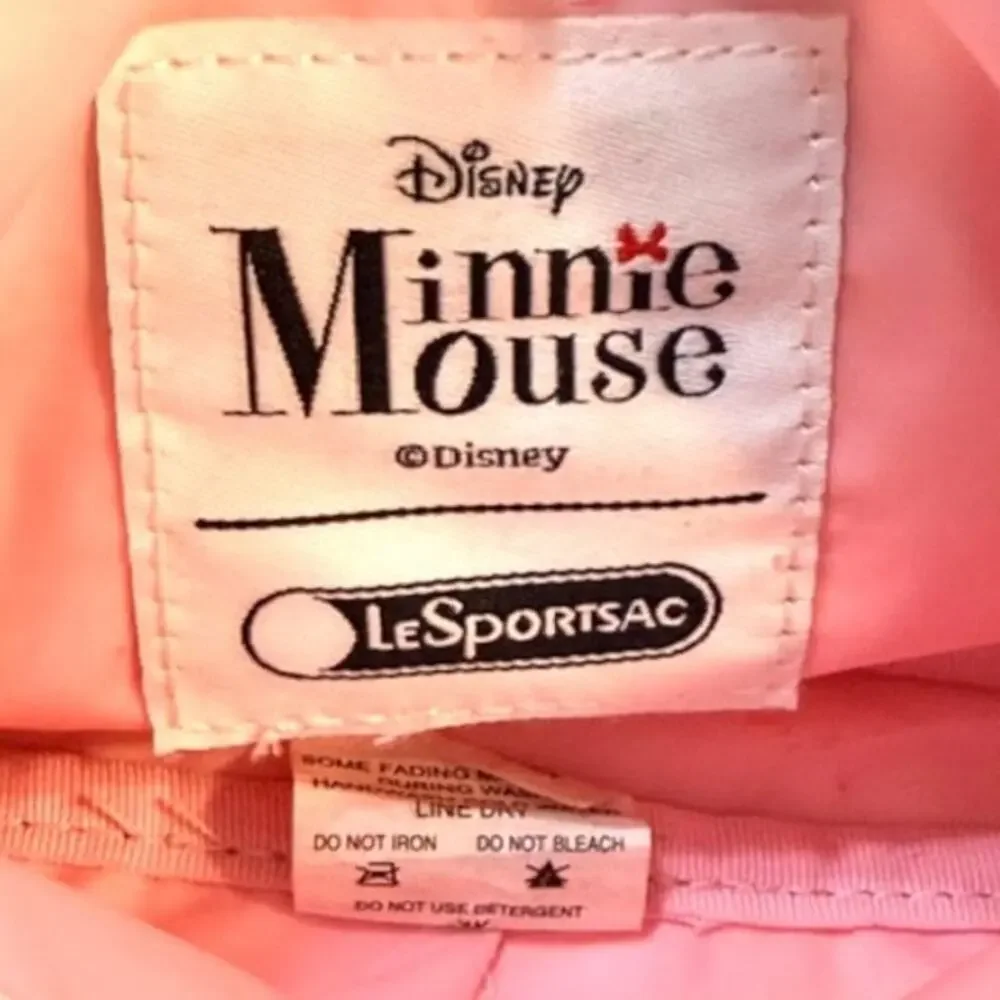 LeSportsac Disney Minnie Mouse Wallet Wristlet Black Pink Zip Pouch RARE